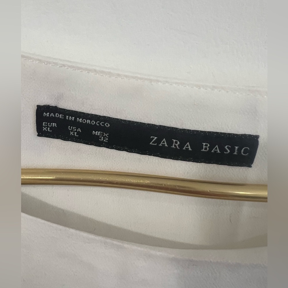 Zara asymmetrical black and white dress  X large NWT - Picture 4 of 9